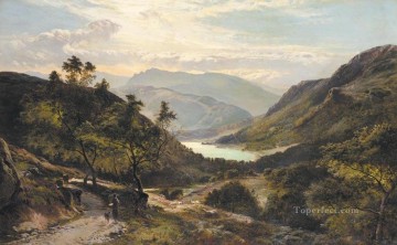  Mountain Obras - El camino hacia el lago, el paisaje del norte de Gales, Sidney Richard Percy Mountain